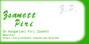 zsanett piri business card